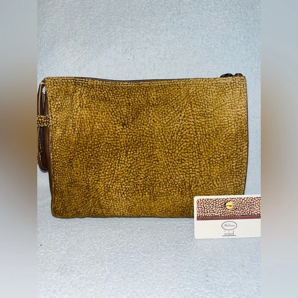 Borbonese Quail Suede Clutch
